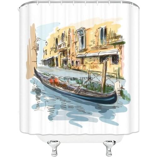 Sleek Minimalist Design A Mangrove Picture Hanging Shower Curtain Waterproof Mildew Polyester Fabric Home Bathroom Decoration