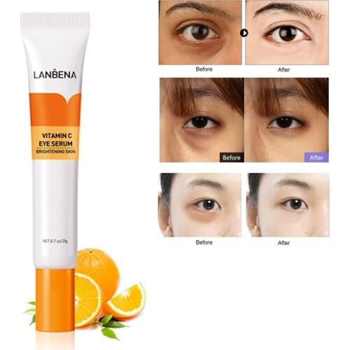 LANBENA Vitamin CEye Cream Eye Serum Slide Ball Essence Firming Remover Dark Circles Wrinkle Anti-puffiness Bags Under Eye TSLM1