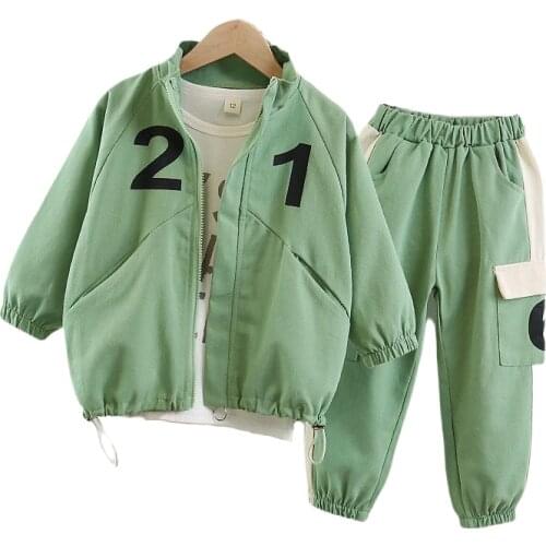 Fashion Children Clothes New Autumn Baby Girl Clothing Boys Casual Jacket T-Shirt Pants 3Pcs/Set Toddler Costume Kids Tracksuits