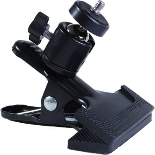 Metal Clamp Clip Tripod Ball Head 1/4"Screw for Flash Studio Camera Tripod