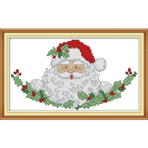Santa Claus pattern Cross stitch set DMC 11CT Canvas print 14CT Cross stitch kit DIY Christmas Gift Home Wedding decoration