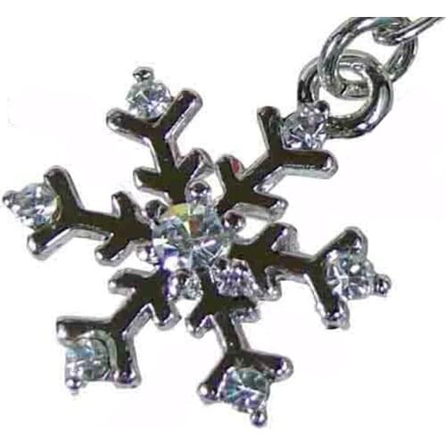 New designer crystals metal alloy snow flake charm necklace pendant fashion jewelry ornament accessories 12pcs lot free shi