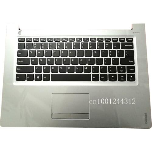 New Original For laptop Lenovo ideapad 310-14 310-14ISK US Palmrest Upper Case Keyboard Bezel Cover Silver 5CB0L35757