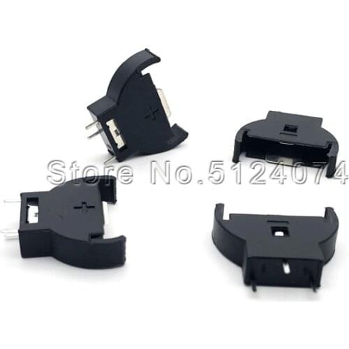 20pcs/lot 2032 Vertical Button Battery Seat CR2032 Battery Box DIP BS-5