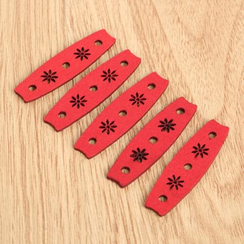 5Pcs Hunting Microfiber Leather Slingshots Pouches Single Hole Outdoor Shooting Bow Sling Shots Catapults Replacements 50X14X8mm