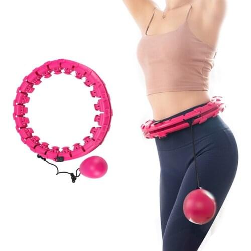 Adjustable Sport Hoops Yoga Waist Exercise Slimming Massage Loops Gymnastics Ring Hard Tube Circle Women Reduce Weight Fitness