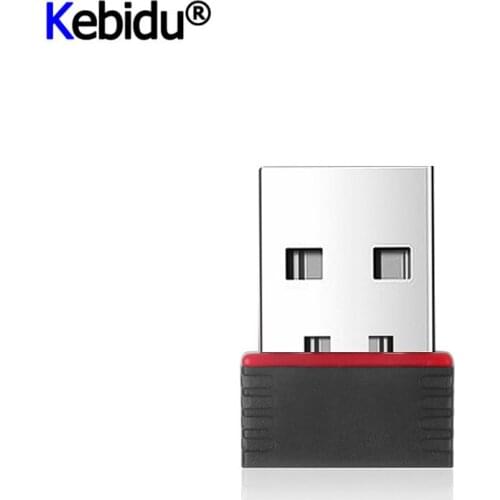 KEBIDU 150Mbps Mini Network card USB 2.0 WiFi Wireless Adapter Network LAN Card 802.11 ngb RTL8188EU Adaptor for PC Desktop