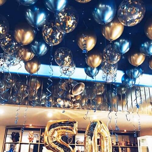 Mixed Gold Balloons Birthday Party Decoration Kids Adult Metallic Balloon Inflatable Air Ball Birthday Ballon Decor Baloon