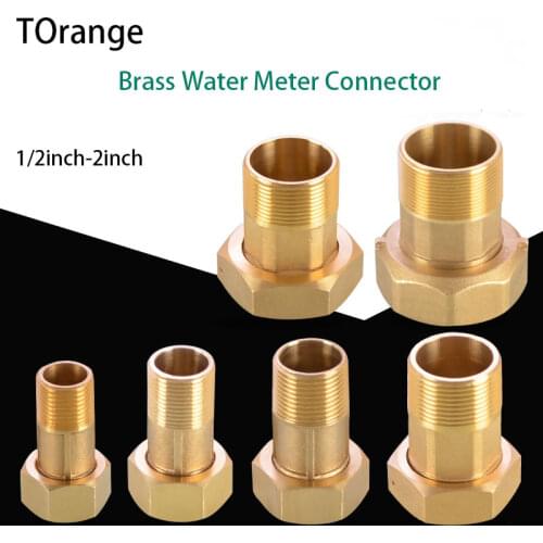 Pipe Fittings Connector accessories water meter copper connector 1/2 inch 3/4 inch inside and outside wire union