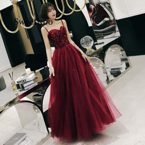 SWEETWOO New Spring Sparkly Sequins Sexy Bodycon Red Mesh Dresses Woman Party Night Club Dress Backless Long Vestidos Fall 2020