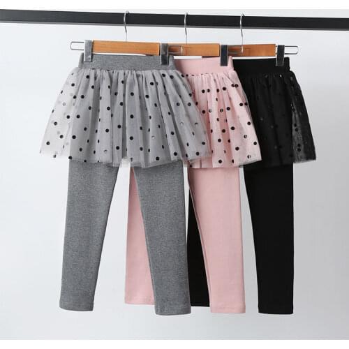 VIDMID Girls cotton casual autumn Skirts pants trousers pants new spring baby kids girls mesh leggings pants trousers P2154