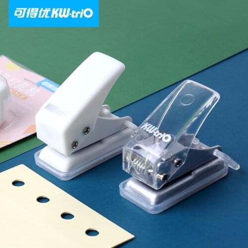 1PC Single Hole Mini Portable Craft Paper Punch Scrapbooking Punches Puncher Circle Stoten Cutter Office Student Stationary DIY