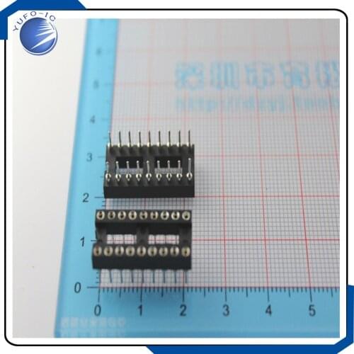 10PCS/LOT 18P round hole socket IC socket hole base chip base socket connector 18PIN