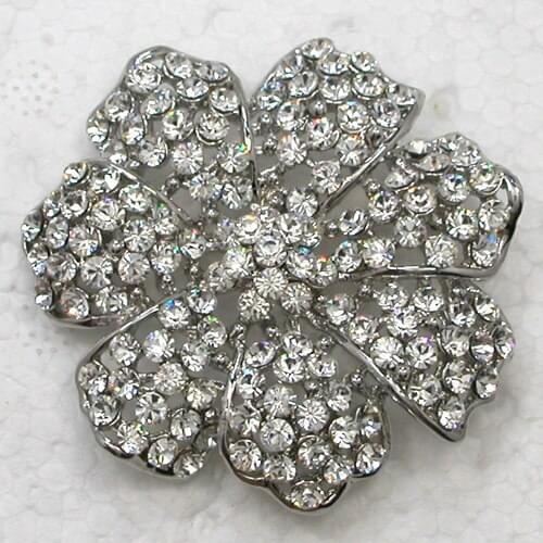 12pcs/lot Wholesale Bridal Wedding party Brooch Crystal Rhinestone Flower Pin brooches Jewelry gift C102132