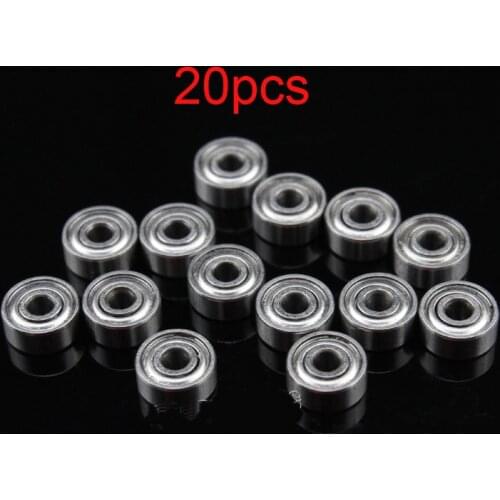 20PCS Metal 620 Bearing 6mm Chassis Bearing 2*6*2.5mm Dustproof Ball Bearings for RC Tamiya Mini 4WD Racing Car DIY Acc