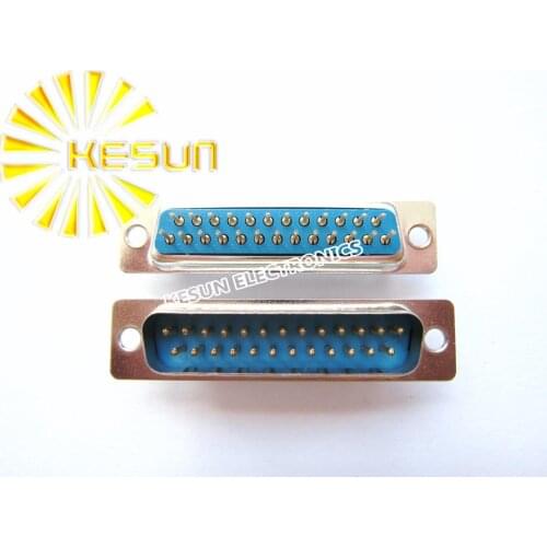 50pcs/lot DP25 25P 25Pin Male Serial PCB Standard Dip D-Sub Connector