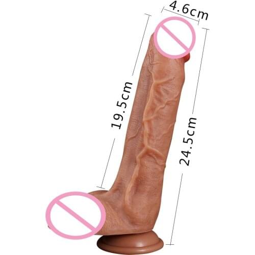 9 Inch Real Skin Feel Silicone Soft Dildo Realistic Penis Big Dick With Suction Cup for Women Strapon Anal Dildos Sexshop