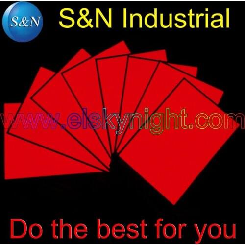 A5 size el sheet el panel el back light Red with DC12V inveter amazing display for any place you can imagine free shipping