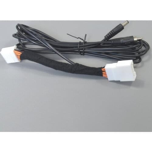 Car Rear View Camera Adapter Connector Wire 12pins For Mazda 3 Axela BM Sedan 2014~2018 without Damaging the Car Wiring