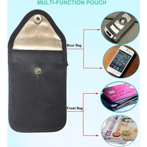 Car Key Signal Blocker Pouch RFID /WIFI /GSM /LTE /NFC Blocker Cell Phone Signal Blocking Fob Guard Signal Blocking Pouch Bag