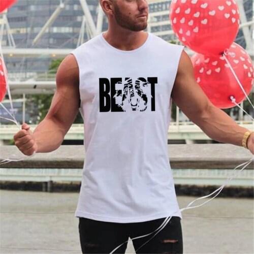 Brand Gyms tank tops Bodybuilding Clothing Fitness Men Cotton gyms Stringer Sleeveless Shirts Muscle tank top singlets