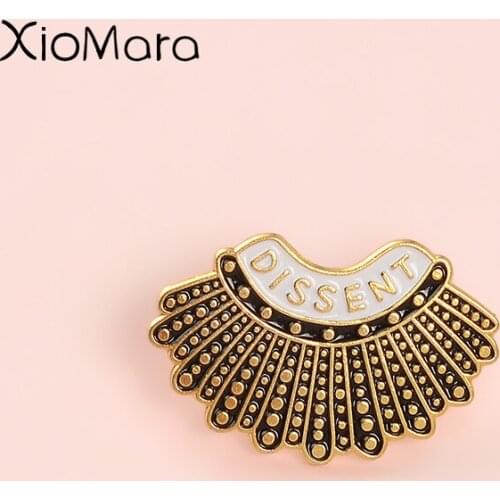 New Ruth Bader Ginsburg RBG Avatar Lapel pins Feminism jewelry Feminist revolution Enamel Brooches Badges Pins