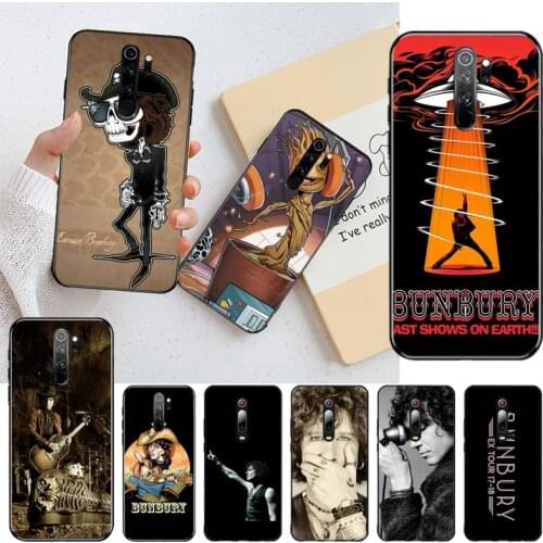 CUTEWANAN Enrique Bunbury Coque Shell Phone Case for Redmi Note 9 8 8T 8A 7 6 6A Go Pro Max Redmi 9 K20