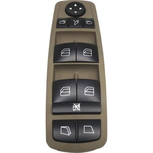 Power Window Master Switch A2518300390 2518300590 Brown For Mercedes Benz GL R Class ML350 W251 X164 GL450 R350 A251 830 05 90