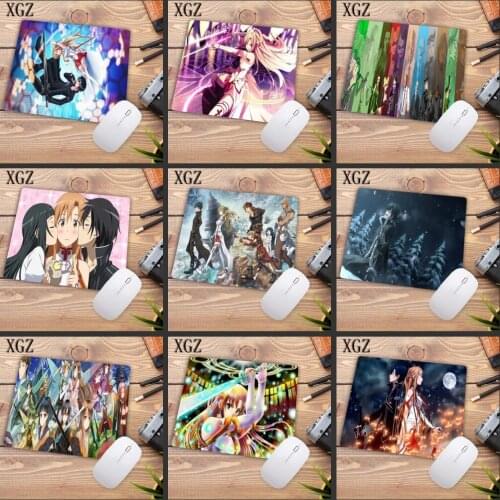 XGZ 22X18CM Promotion Hot Sale Design Mousepad Anime Sword Art Online Design Gaming Gaming Mouse Pad Gamer To Laptop Keyboard