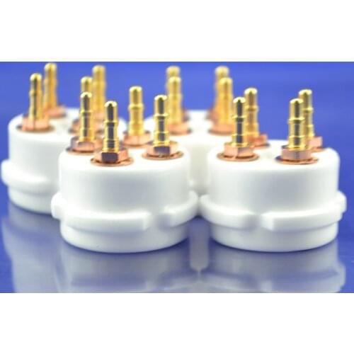 Ceramic 4pins Tube socket fit for 300B/2A3 10pieces