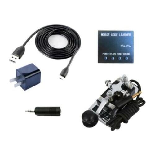 MORSE CODE TRAINER Shortwave HF Radio Telegraph Key CW Radio K4 Key Chamber Props + Morse Code CW Trainer