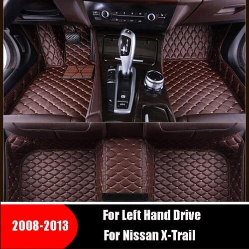 Custom Carpets Auto Interior Leather Accessories Car Floor Mats For Nissan X-Trail T31 2008 2009 2010 2011 2012 2013 Xtrail