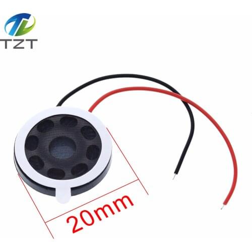 TZT Round 8 Ohm 1W Speaker 8ohm 20mm Loud Speakers Mobile Phone Small Loudspeaker Audio