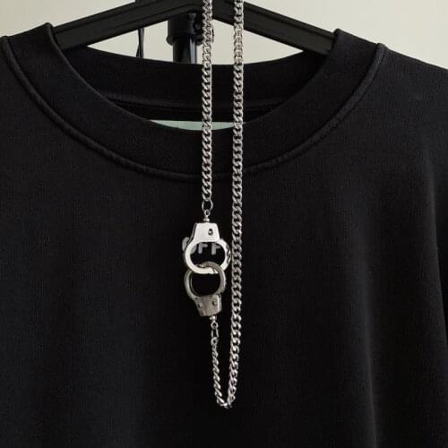 Fashion punk hip hop necklace retro pendant jewelry tide sweater chain hot sale