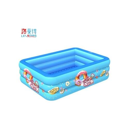 Inflatable Pool Home Indoor And Outdoor Baby Pool Square Inflatable Paddling Pool PVC Swimming Pool Kids Toy Gifts