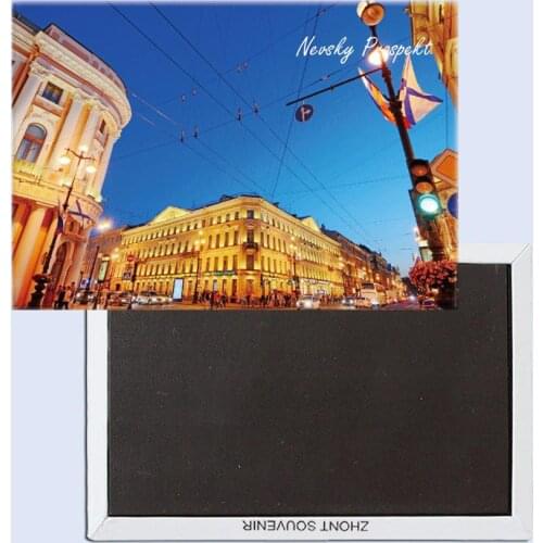Nevsky Prospekt building, Russia Tourist souvenir Magnetic refrigerator magnet Home decoration Personalized gift