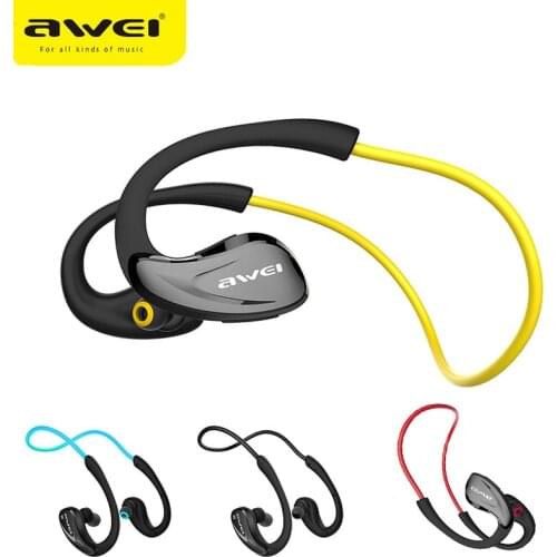 Original Awei A880BL Sport Headset Wireless Bluetooth NFC earphone super bass Stereo Earphones With Mic for apple meizu xiaomi