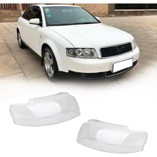 Topteng 1 Pair Headlight Glass Headlamp Lens Cover L&R Fits For Audi A4 8E B6 2002 2003 2004 8E0941029C 8E0941030C Car Parts