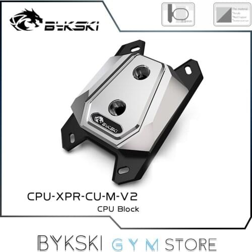 Bykski CPU Water Block Full Metal, Liquid Cooler For AMD Ryzen3/5/7X470/FM/AM Series, CPU-XPR-CU-M-V2