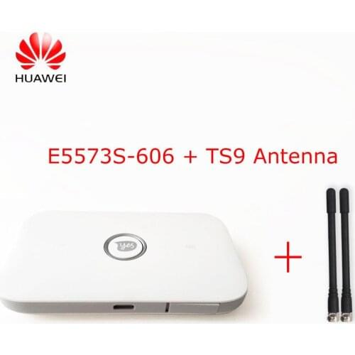 Unlocked Huawei E5573s-606 CAT4 150M 4G LTE WiFi Router Wireless + 2PCS Antenna