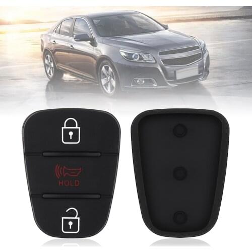 3 Buttons Rubber Pad Insert Replacement Fit for Hyundai Solaris Accent Tucson l10 l20 l30 Kia Rio Flip Remote Car Key Shell