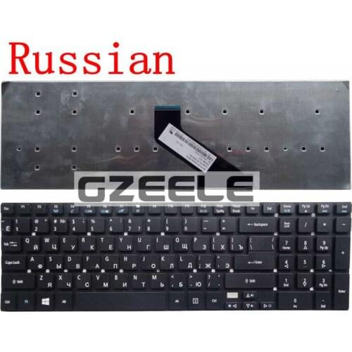 GZEELE Russian laptop Keyboard for Acer MP-11F53U4-442 MP-11F53U4-4424 NK.I1713.00W NK.I1717.07P NSK-R37SQ NSK-R3BBC NSK-R3JBC