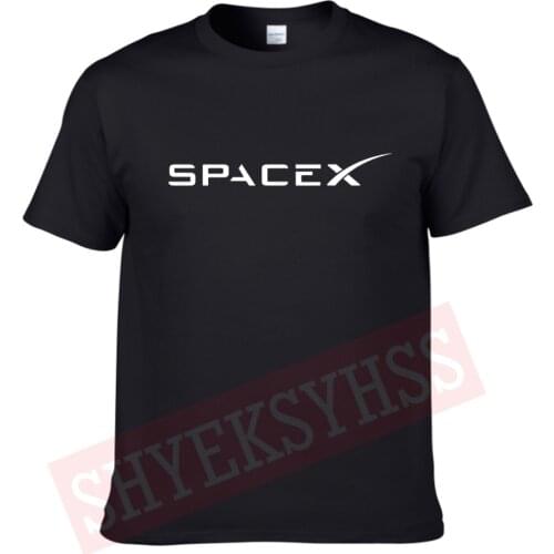 Space X T Shirt Mens Tesla Tees Casual Top Design Occupy Mars Modal Print Tee SHIRT Spacex Graphic Guitar Tees Men