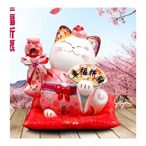A married couple Lucky Cat ornaments wedding s wedding room decor send high-grade utility bestie Ceramic Piggy Bankroom