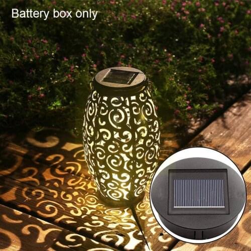1pcs LED Hanging Lanterns Replacement Top Solar Lamp Battery Box Easy Home Install Accessories Professional Pathway Outdoor N8F4