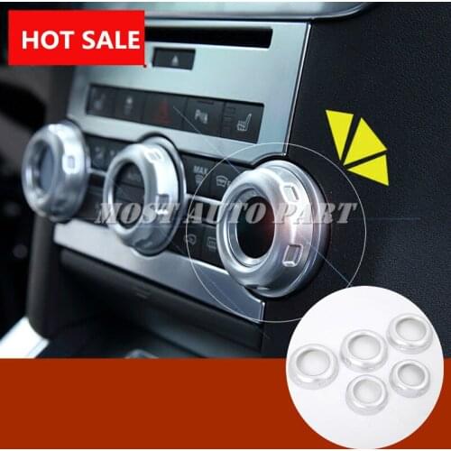 Inner Air Condition Button Cover 5pcs For Land Rover Range Rover Sport 2010-2013 Car accesories interior Car decoration