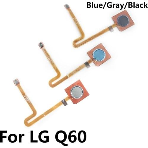10Pcs/Lot, Fingerprint Sensor Home Return Key Menu Button Flex Ribbon Cable For LG Q60 LMX525 K50 LMX520 Repair Parts