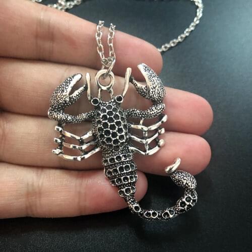 2021 Fashion charm Scorpio Chain Ancient Scorpion Pendant Necklace for Men Jewelry