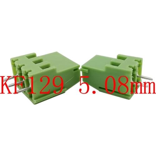 5Pcs KF129-2P/3P Pitch 5.08mm 2Pin 3Pin Straight Needle PCB Screw Terminal Blocks Connector KF129 Green Terminals