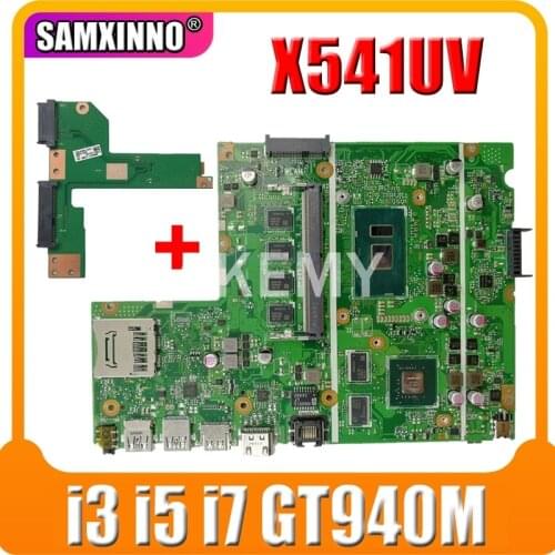 Akemy free HDD board For Asus X541UJ X541UV X541UVK X541UQ X541UQK X541U Laptop motherboard mainboard i3 i5 i7 GT940M